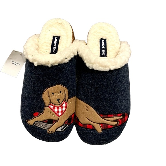 Lands' End Shoes - NWT Lands End Dog Slippers